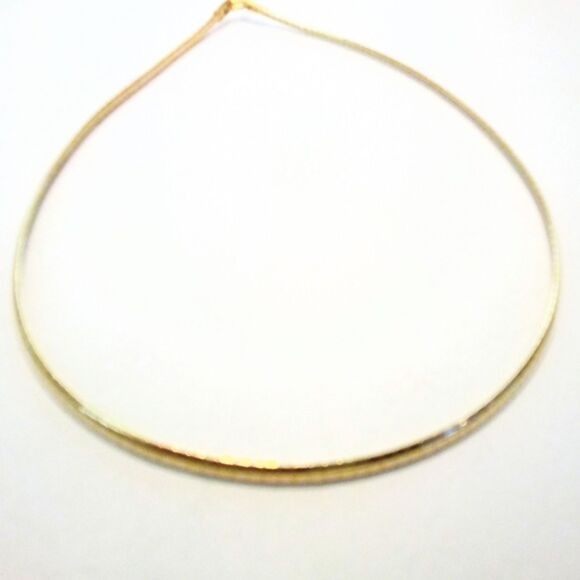 Vintage Gold Tone Omega Link Chain Necklace * - Picture 4 of 4